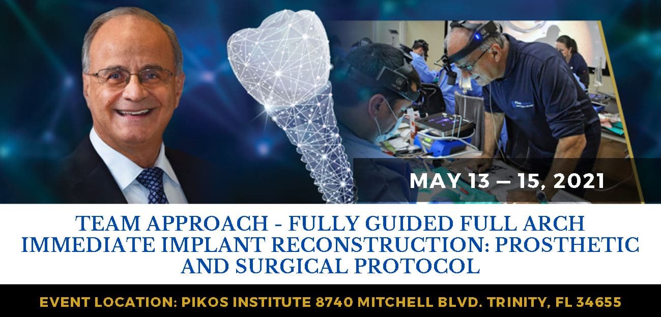 TEAM APPROACH - FULLY GUIDED FULL ARCH IMMEDIATE IMPLANT RECONSTRUCTION: PROSTHETIC AND SURGICAL PROTOCOL may