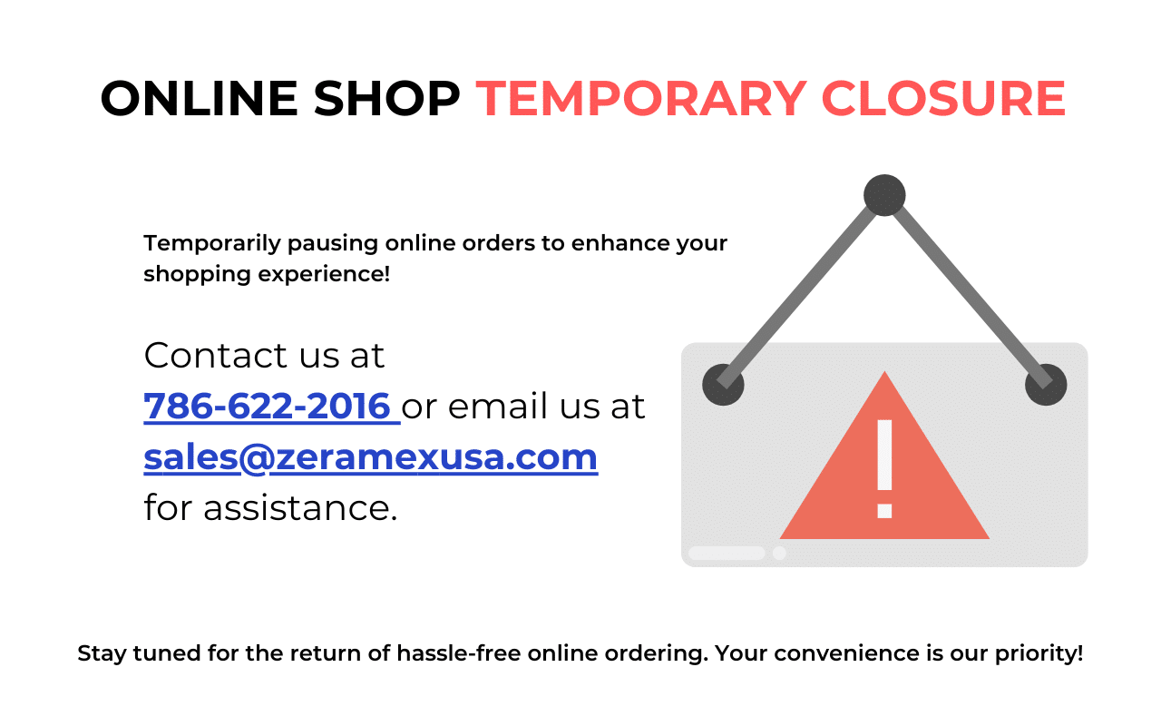 Emerginnova Zeramex Shop Temporary Closure